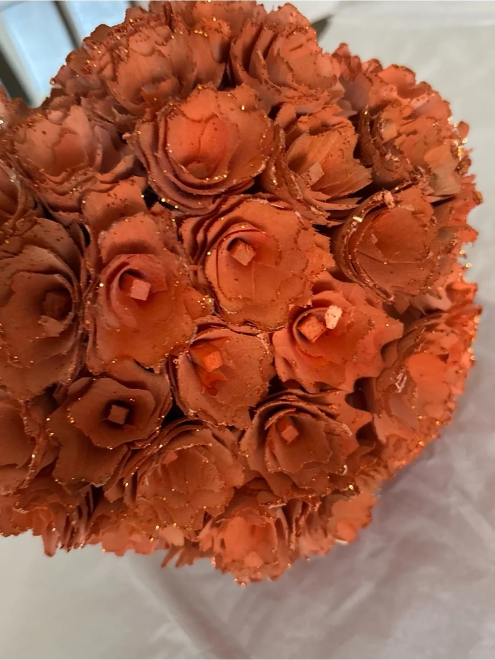 Shaved Wood Orange Pumpkin